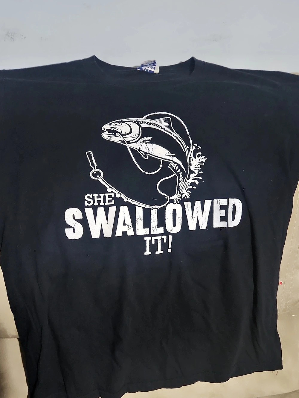 All About You Graphic Fishing Tee in Black